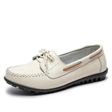 Nurse Flat Shoes Women 2021 Women's Moccasins Loafers Shoes For Female Lace Up Breathable Flats Walking Chaussure