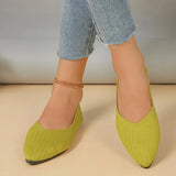 Large-Size Spring And Autumn New Sharp Head Flat Bottom Flying Shallow Soft Base Comfortable One Foot Pedal Bean