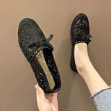 women's summer mesh surface 2022 new breathable flat shoes soft bottom women shoes old Beijing cloth shoes flats shoes