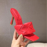 Hot sale Brand Women Slippers Fashion weave High heels Gladiator Sandals Shoes Elegant Female outdoor Summer Solides