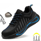 Work Shoes For Men Safety Work Ankle Boots With Steel Toe Man Sneaker Anti-puncture Men's Safety Shoes Footwear