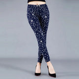Printed Leggings Women Workout Polyester High Waist Leggins Fitness Gym Activewear Pencil
