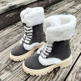 Breakj Autumn And Winter Hair To Keep Warm Thick Bottom Boots Comfortable Round Head With Snow Boots