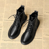 Breakj Women 2025 Autumn Martin Boots Short-Boxed With Coarse And Female Boots Korean