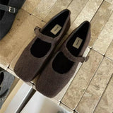 Breakj Version Of 100 With Skirts Mary Jane Shoes 2025 Winter Explosion Of Waste Soil Mary Jane Women's Shoes Coarse Heel Single