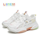White Chunky Sneakers 2021 Lady Summer Platform Sneakers Women Sports Shoes Mesh Tennis designer basket zapatillas