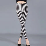 Female Fitness Leggings Women Print Plaid Leggings Lady Sexy Slim Pencil Pants Push Up Elastic Waist