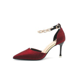 High Heels Women 2023 New Temperament Black Thin Heel Pointed Sexy Shallow Dress Wedding Single