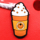 Foods Shoe Charms Cute Sushi Cookies Ice Cream Cake PVC Shoes Accessories Decoraciones for Croc Buckle jibz Kids