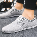 Men Casual Shoes Canvas Breathable Driving Shoes Male Soft Comfortable Mens Flats Shoes Non-slip Lazy Fisherman