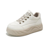 Breakj Shoes Female Spring 2024 New Student Korean Version Ins Trendy Thick Bottom Small White Shoes Casual Shoes XW