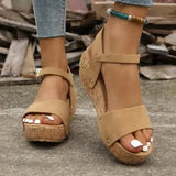 Breakj Summer New Platform With One-Line Women's Buckle Plus-Size Roman