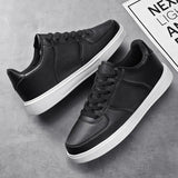 Breakj 48 Small White Shoes Men's And Women's Primary And Secondary School Students Leisure Pure Color Plate Shoes Men's Leather Shoes Size No.