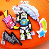 Space Alien Designer Shoe Charms 5pcs/lot Croc Buckle Accessories Luxury Rainbow Sun Clog Dog Jewelry Decorations