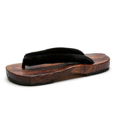 Men's Slippers Japanese Style Wooden Shoes Handmade Chinese Style Wooden Slippers Home Summer Sandals Flip Flops