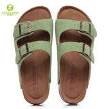 Summer Men's Mule Clogs Slippers High Quality Classic Two Buckle Cork Slides Sandals Footwear For Men Women Unisex