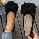 Lightweight Soft Bean Bean Shoes Women's New Spring And Autumn New Bows Comfortable And Anti-Slip Women Single