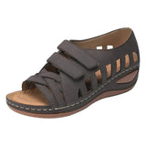 Summer Women Sandals Leather Hook Handmade Ladies Shoe Comfortable Mother Sandals Woman Summer Shoes Plus Size