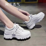 Women's Shoes Spring 2023 New Platform Platform Increased Women's Shoes Solid Color Leisure
