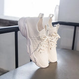 Women Shoes Spring Summer Light Breathable 2021 Lace up Female Vulcanized Shoes Casual Autumn Woman Flats Yellow