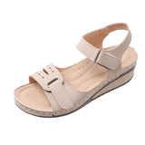 Breakj 2025 Large-Size Casual Fish-Mouthed Sandals Hot Roman Breeze Sandals Women Wear Magic