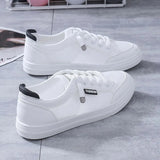 Sneakers Women's Vulcanize Shoes Spring Autumn Breathable Flats Solid Color Mesh Shoes Young Woman Casual White