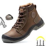 Hiking Boots Military Work Trekking Boots Indestructible Men Work Waterproof Shoes Combat Safety Boots Tactical Shoes
