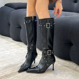 Breakj Cowboy Boots Girl In The Fall Of 2025 New Hottie Sharp Willow High And Long Barrel Fashion