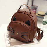 Women Pu Backpack Spring And Summer New Retro Mini Backpack Japan Korea Pu Fashion College Wind Ladies Cute Small