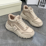 Breakj Korean Version Platform Dad Shoes 2025 Spring New Street Shot Students Running Sneakers Increased Leisure