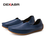 Hollow Out Breathable New 2021 Summer Split Leather High Quality Fashion Casual Shoes Men Lovers Couple Flat Loafer