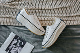 44 Chaussure Femme Women Sneakers Zipper Canvas leather Casual Shoes Mens 2022 Fashion Women Black Sneakers Ladies