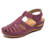 Breakj Retro-Bag-Headed Sandals Women's Summer New Hole Shoes Thick-Soled Round-Headed Slope And Octage Fish