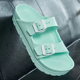 Platform Sandals Women flip flops Beach Home Slippers Flat Pink Red Black White Slides 2021 EVA Light Casual Shoes