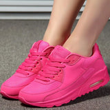 Sneakers Women Vulcanized Shoes Platform Ladies White Red Breathable Flat Lace Up Female Men Basket Femme Plus Size