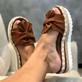 2020 Summer Fashion Sandals Shoes Women Bow Summer Sandals Slipper Indoor Outdoor Flip-flops Beach Shoes Female