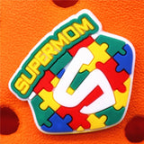 Puzzle Style Shoe Charms Novelty Autism Friendly Garden Shoes Accessories Decoration fit Buckle Croc Jibz Kids