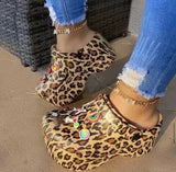 Popular Serpentine Small Hole Women Sandals Cute Slippers Platform Thick Bottom Back Strap Summer Ladies Casual