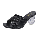 Breakj And High-Heery Slippers Women Font Cross-Woven With Women Cool Drag Women