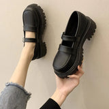 Mary Jane Shoes Cosplay Japanese School Jk Uniform Accessories Lolita Shoes College Gothic PU Platform High Quality