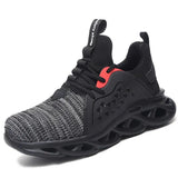 Safety Shoes Summer Boots With Steel Toe Breathable High Top Sneakers Vulcanise Sneakers Lightweight Casual Working