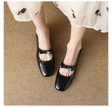 Retro Low Heel Thick Heel Bow Mary Jane Shoes Female Autumn 2024 New Patent Leather Shallow Mouth College Wind Single