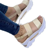 Breakj 2025 Slope And Casual Buckle Beach Sandals And Roman Style Sandals
