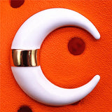 Metal&PVC Croc Charms Gorgeous Rhinestones Shoe Decorations Golden Brand Designer Shoes Accessories fit JIBZ Girls