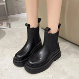 Breakj Boots Women's Spring And Autumn 2025 New Small Small Thick Bottom Smoke Boots Chelsea Boots Children's
