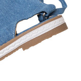 Breakj Size Flat Denim Sandals Women's