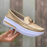 Breakj Bean Shoes Women's Large Comfortable Women's Single Shoes Soft Soles Casual Women's Shoes