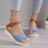 Breakj Summer New Large-Size Lady Sloping Sandals Temu Casual Comfortable