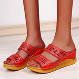 Sandals Women Comfortable Open Toe Beach Sandals Women Shoes Outdoor Female Slippers Slip On Wedge Sandals Footwear