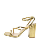 Breakj Ladies Gold High Heel Sandals Party Simple And Comfortable Women's High Heels Comfortable High